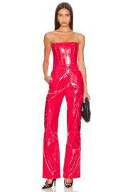 The New Arrivals By Ilkyaz Ozel Giselle Jumpsuit In Pigalle Red at Revolve