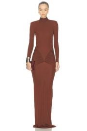 The New Arrivals by Ilkyaz Ozel Darja Gown in Myrrhe Mystere FWRD at FWRD