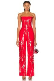 The New Arrivals by Ilkyaz Ozel Giselle Jumpsuit in Pigalle Red FWRD at FWRD