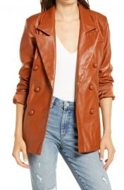 The Nightingale Faux Leather Blazer by Blank NYC at Nordstrom