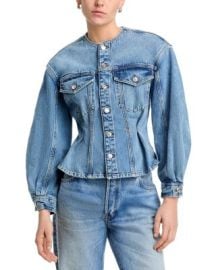 The Nipped Collarless Jacket at Bloomingdales