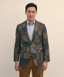 The No 1 Sack Sport Coat in Patchwork Wool Brooks Brothers at Brooks Brothers