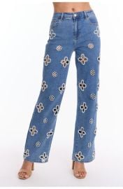 The Noli Shop Kaia Pearl High Rise Jean Petite at Nordstrom
