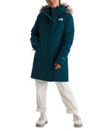 The North Face Womens Arctic Hooded Faux-Fur-Trim Parka - Macys at Macys