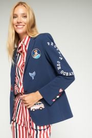 The Oakley Blazer in French Marine Sketch the Label at Sketch the Label