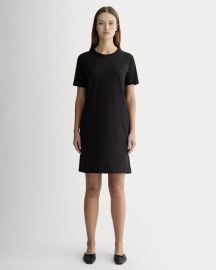 The Organic Cotton Weekend Tee Dress Black Everlane at Everlane