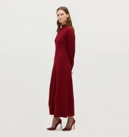 The Persephone Dress - Dark Cherry Rib Knit Hill House Home at Hill House Home