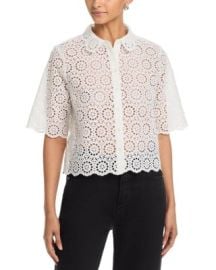 The Petal Eyelet Blouse at Bloomingdales