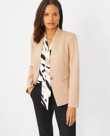 The Petite Cutaway Blazer in Double Knit at Ann Taylor