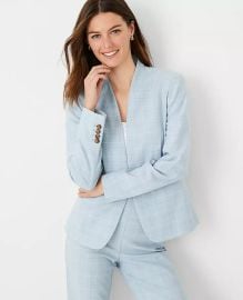 The Petite Cutaway Blazer in Windowpane at Ann Taylor