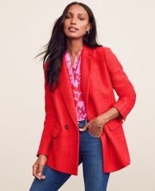 The Petite Tweed Double Breasted Blazer at Ann Taylor