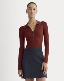 The Polo in Ultrasoft Merino Merlot Everlane at Everlane