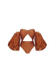 The Puff Sleeve Bodysuit by Fenoel at Fe Noel