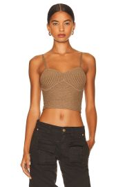 The Range Blended Knit Corset Tank at FWRD