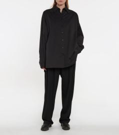 The Row - Luka cotton and cashmere shirt at Mytheresa