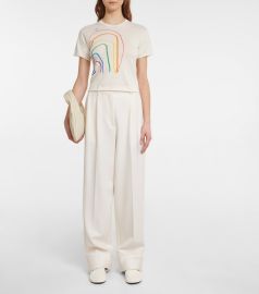 The Row - Rainbow cotton cropped T-shirt at Mytheresa