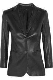 The Row  Nolborn leather blazer at Net A Porter