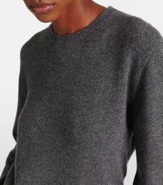 The Row Jayad cashmere sweater in Grey Melange at Mytheresa