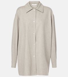 The Row Komako Button Down Wool Cashmere Blouse at Mytheresa
