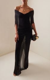 The Samira Layered Chiffon Maxi Dress By Brandon Maxwell at Moda Operandi