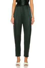 The Sei Draped Pleat Trouser Pant in Hunter FWRD at FWRD