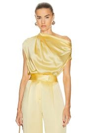 The Sei Draped Top in Butter FWRD at FWRD