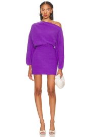 The Sei Off The Shoulder Dress in Grape FWRD at Forward