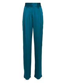 The Sei Pleated Wide-Leg Satin Trousers at Intermix