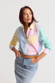 The Shirt by Rochelle Behrens - THE BOYFRIEND SHIRT IN MULTICOLOR STRIPE - Multi Stripe at The Shirt by Rochelle Behrens