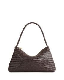 The Signature Woven Leather Large Shoulder Bag at Bloomingdales