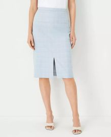 The Slit Front Pencil Skirt in Windowpane at Ann Taylor