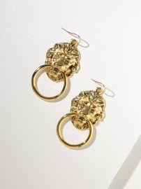 The Small Vandal Door Knocker Earrings at Vanessa Mooney