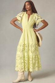 The Somerset Maxi Dress: Cutwork Edition at Anthropologie