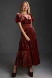 The Somerset Maxi Dress Velvet Edition at Anthropologie