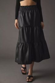 The Somerset by Anthropologie Faux Leather Maxi Skirt at Anthropologie