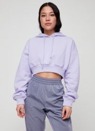 lilac crop hoodie