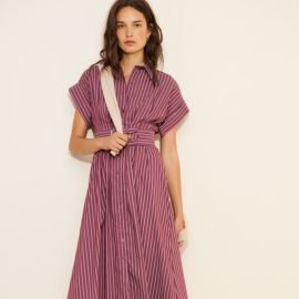 The Tobie Double Buckle Midi Dress Nuuly at Nuuly