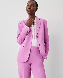 The Two-Button Blazer in Fluid Crepe at Ann Taylor