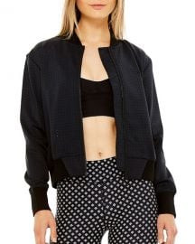 The Upside Monica Perforated Bomber Jacket at Neiman Marcus