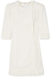 The Vampire s Wife - Mini Festival ruffle-trimmed cotton-corduroy dress at Net A Porter