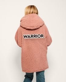 The Warrior Sherpa Lounger Jacket in Romantic Rose Soft Sherpa Hoodies amp Lounger Jackets for Every Season by Jill Martin at by Jill Martin