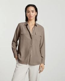 The Washable Silk Relaxed Shirt Burnt Sugar at Everlane