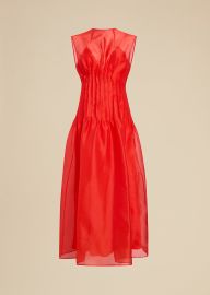 The Wes Dress in Fire Red KHAITE at Khaite