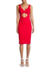 The fashion poet Cutout Fitted Dress on SALE at Saks Off 5th