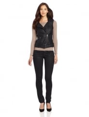 Thea Prefecto Leather Vest by French Connection at Amazon