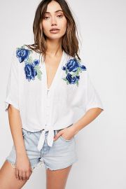 Thea Rose Embroidered Top by Rails at Free People