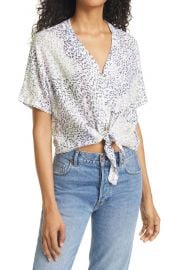 Thea Tie Front Top at Nordstrom