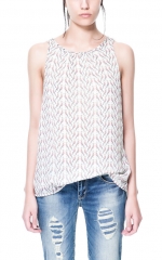 Theas bird print top at Zara at Zara