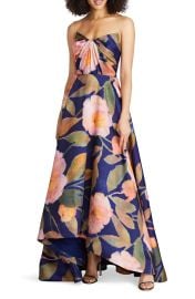 Theia Emilia Strapless Mikado Gown at Nordstrom