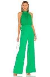 Thelma Halter Neck Jumpsuit by Alice Olivia at Revolve